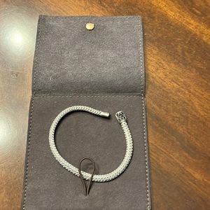 John Hardy Sterling Silver Bracelet with Black Sapphire